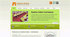 Desktop Screenshot of geethahotels.com